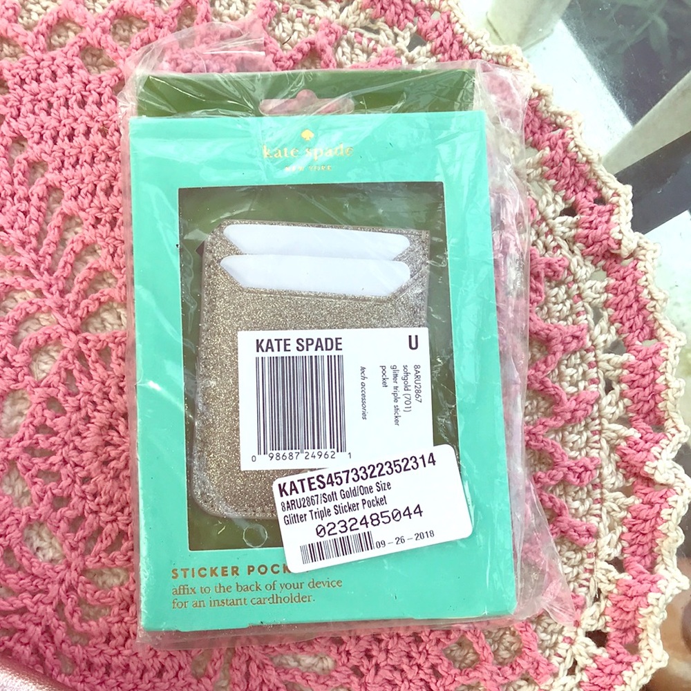 Kate Spade phone pocket sticker